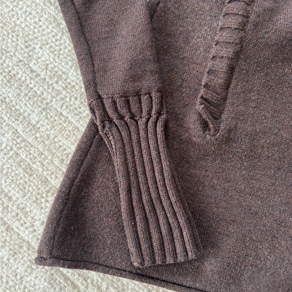 Athleta Chocolate Brown Chill Factor Sweater Coat - Picture 2 of 9